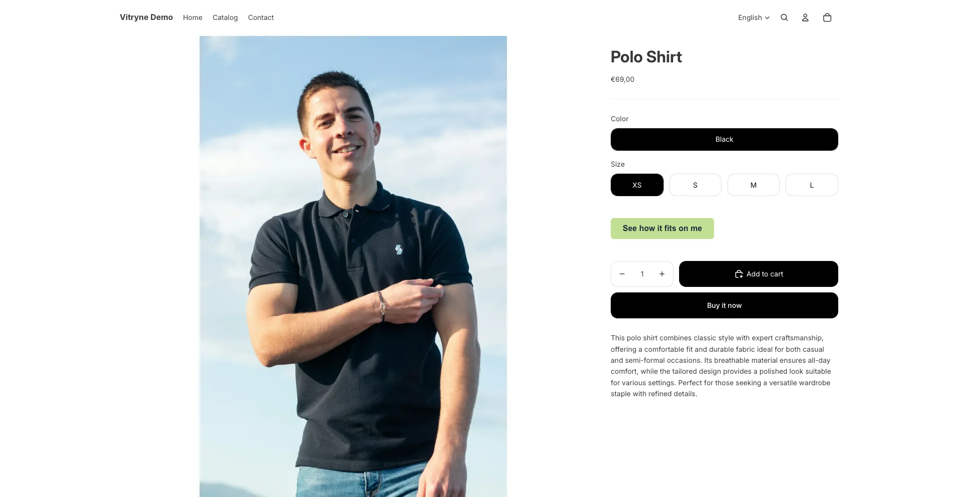 Integrated button into Shopify product page